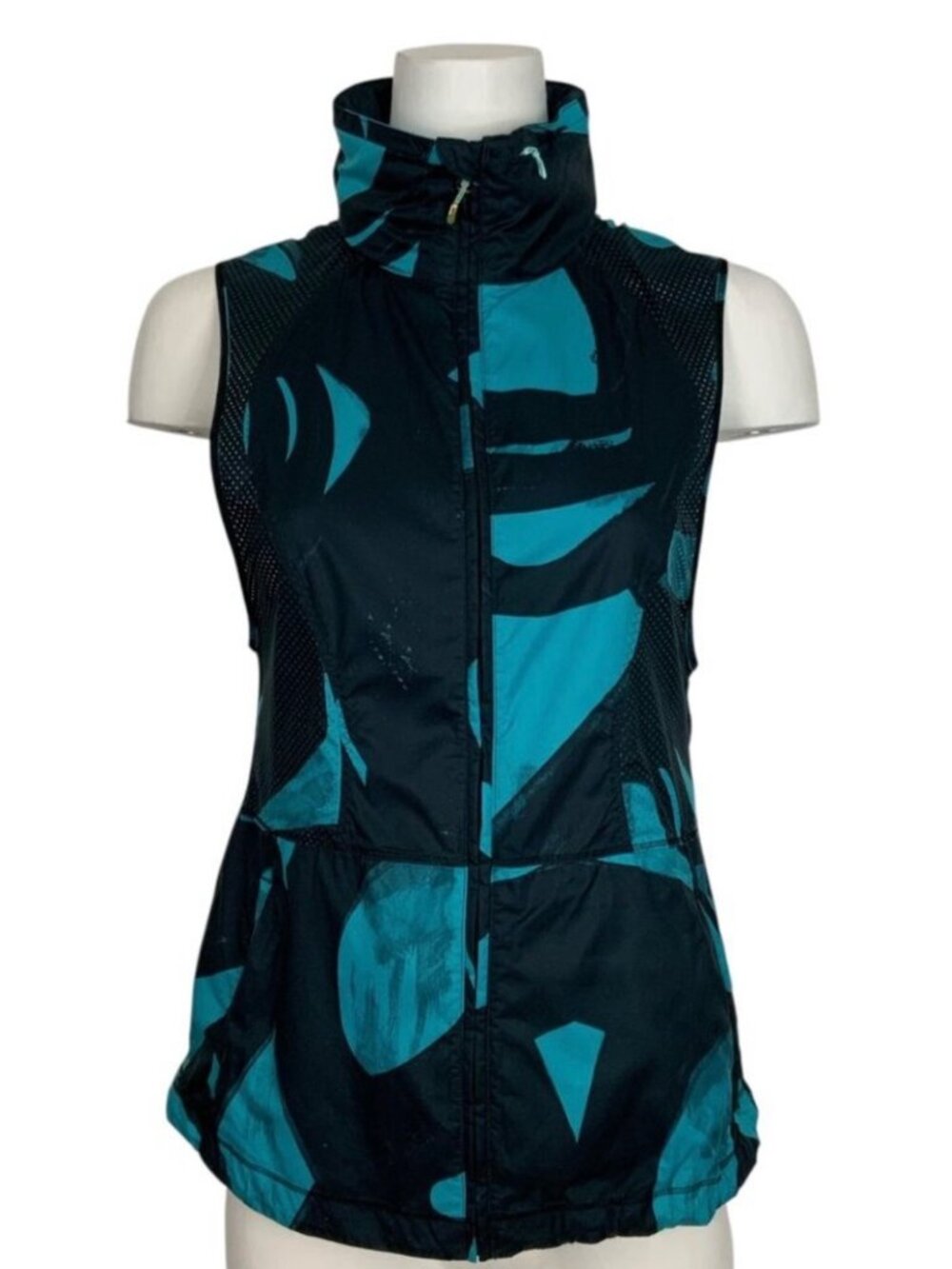 Lululemon Pack It Vest 4 Back Spin Stroke Peacock Blue Black